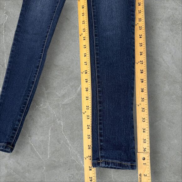 Stag High Rise Dark Wash Stretch Denim Skinny Curvy Jeans - Size 0 (22"x28") - Picture 6 of 7